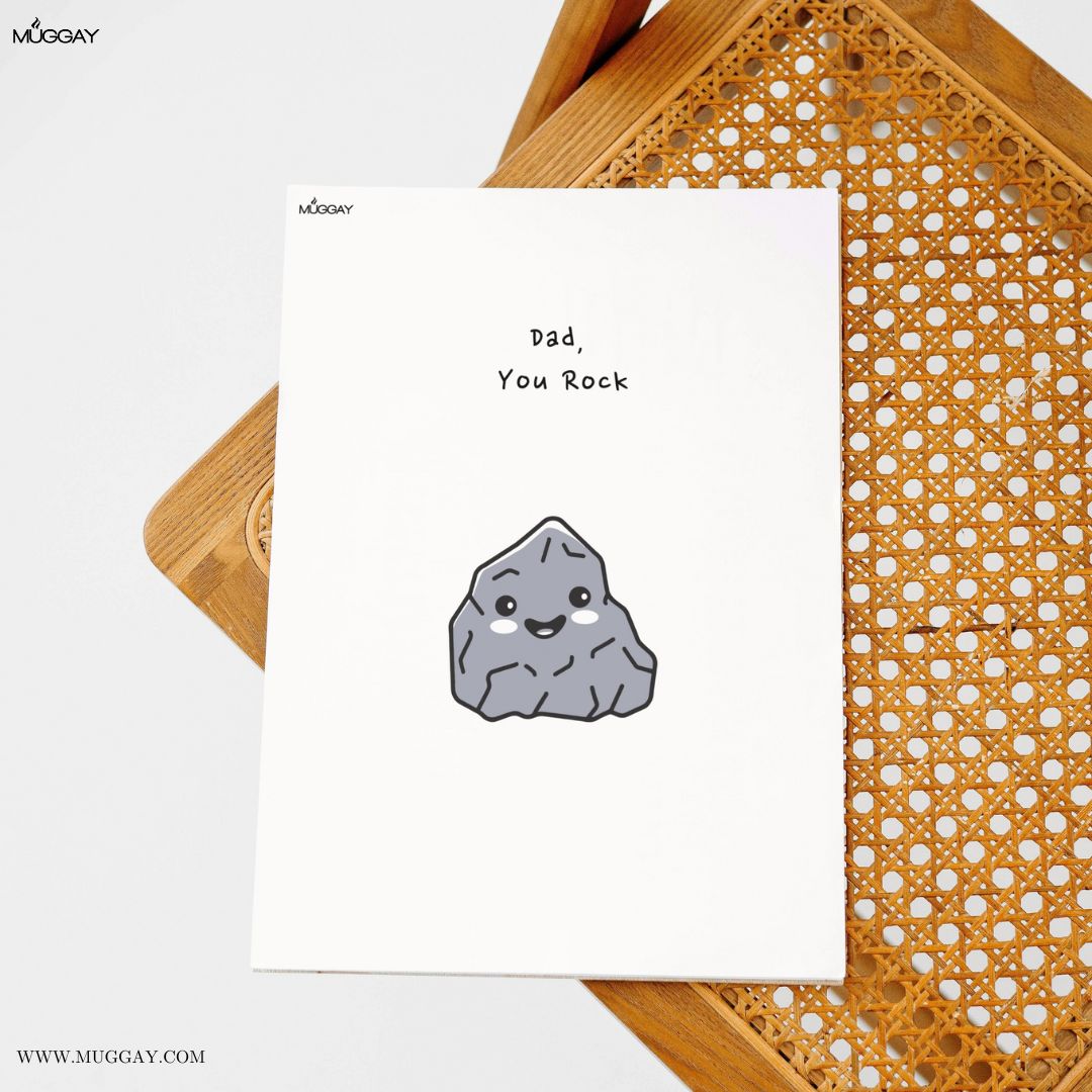 Rock Funny Pun  Dad Joke  | Cards for Fathers