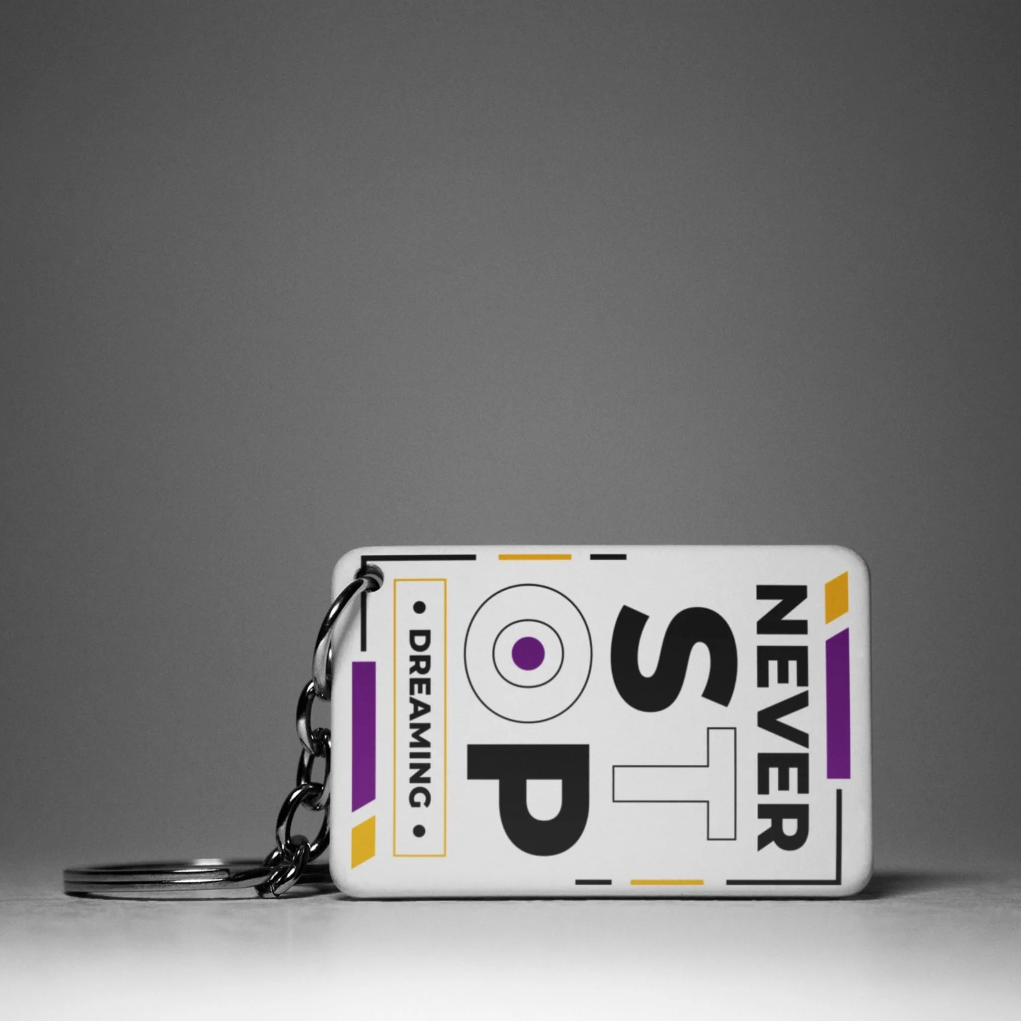 Never Stop Keychain