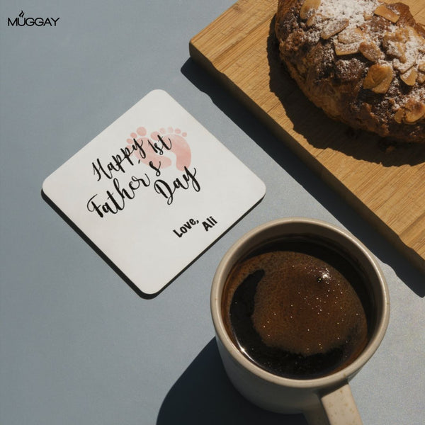 First Father's Day Coaster