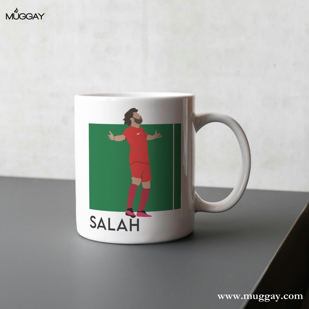 Mo Salah Green Background  | Football mugs