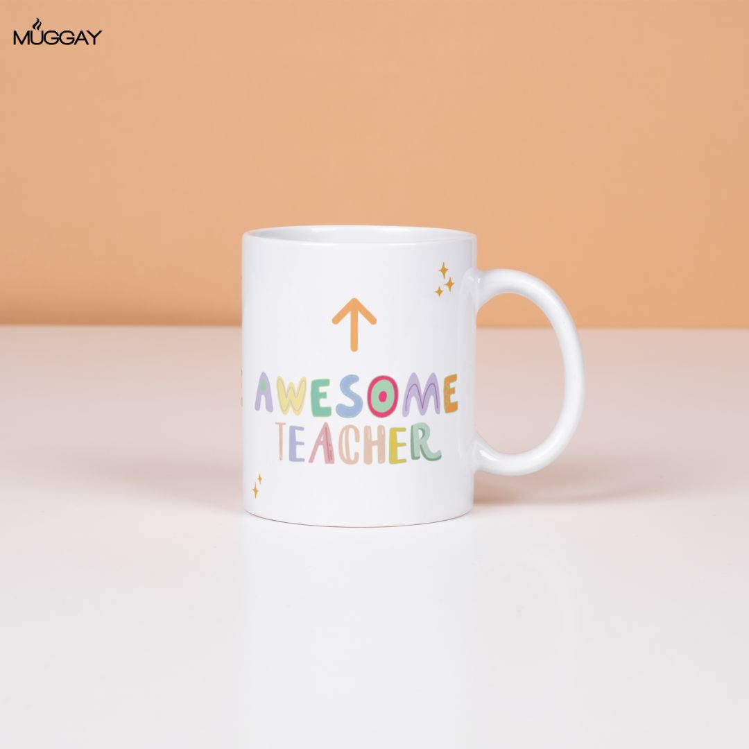 Awesome Teacher Arrow | Mugs for Teachers