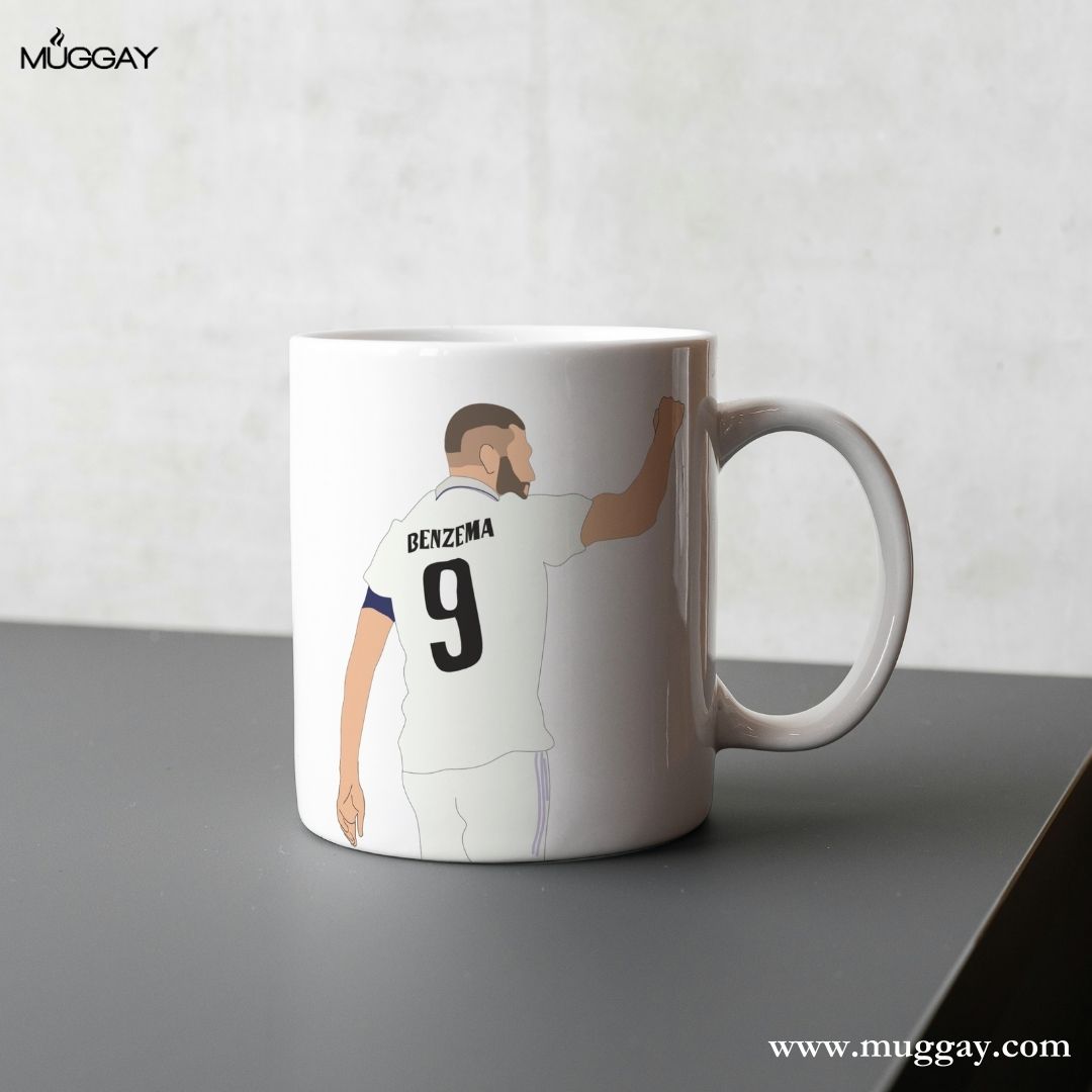 Karim Benzema Mug | Real Madrid Fan Gift | Football mug