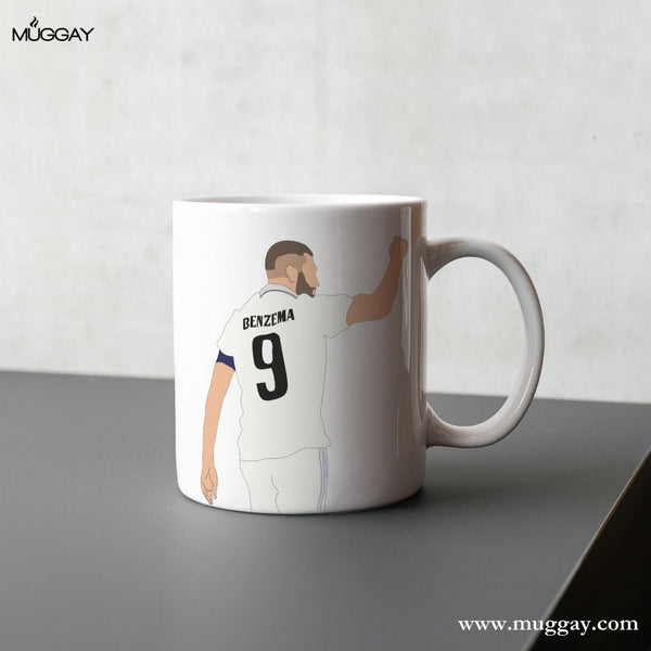Karim Benzema Mug | Real Madrid Fan Gift | Football mug
