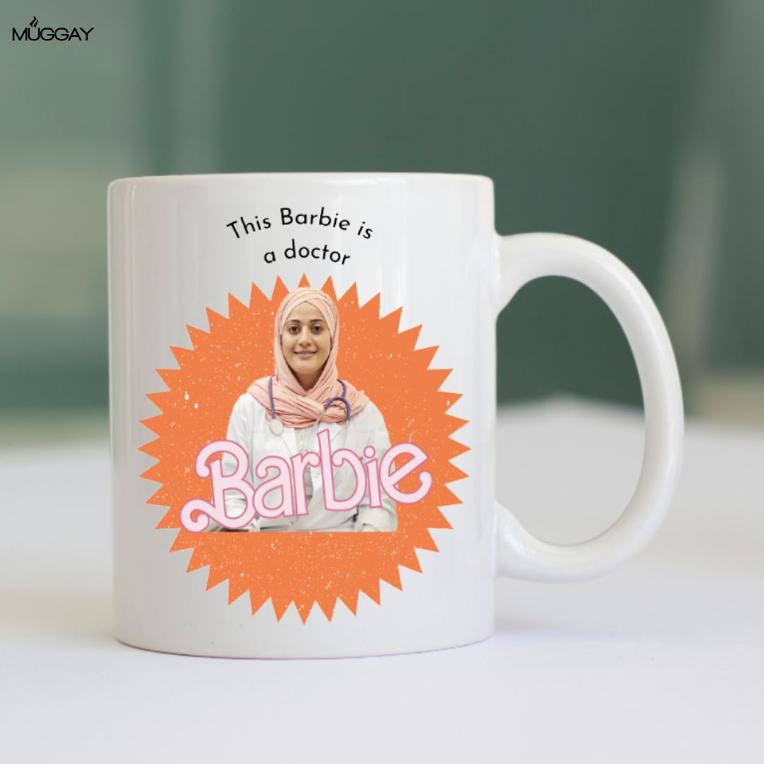 Barbie Orange Personalized Mug