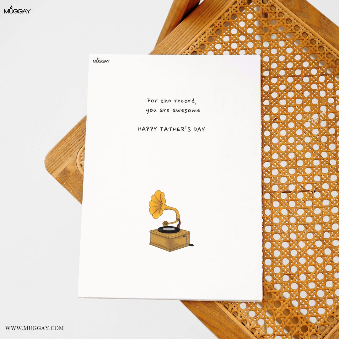 Record Funny Pun Dad Joke  | Cards for Fathers