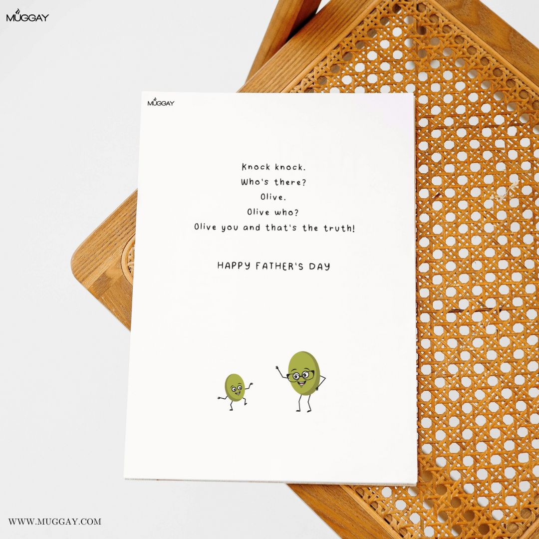 Olive/I love you Funny Pun Dad Joke  | Cards for Fathers