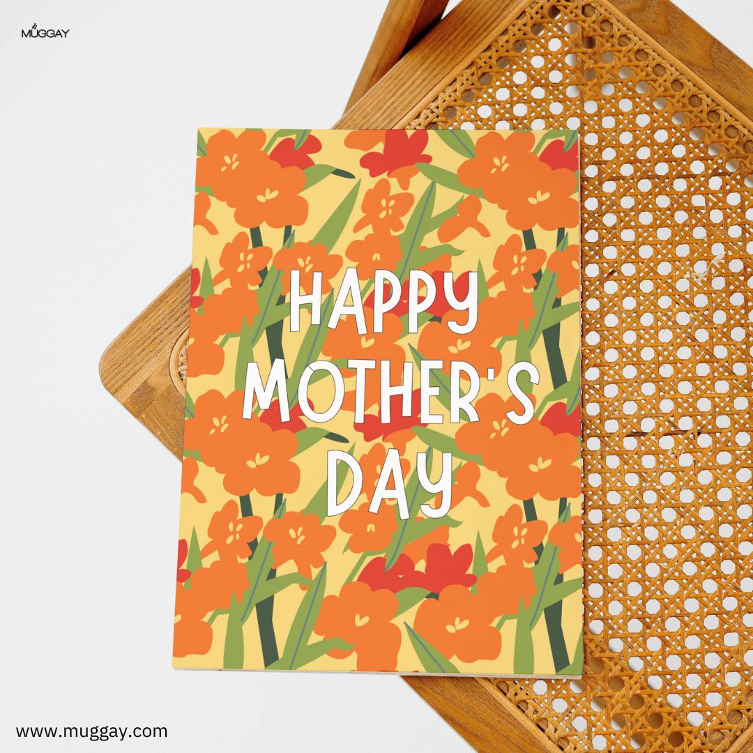 Floral Orange | Mother's Day Card