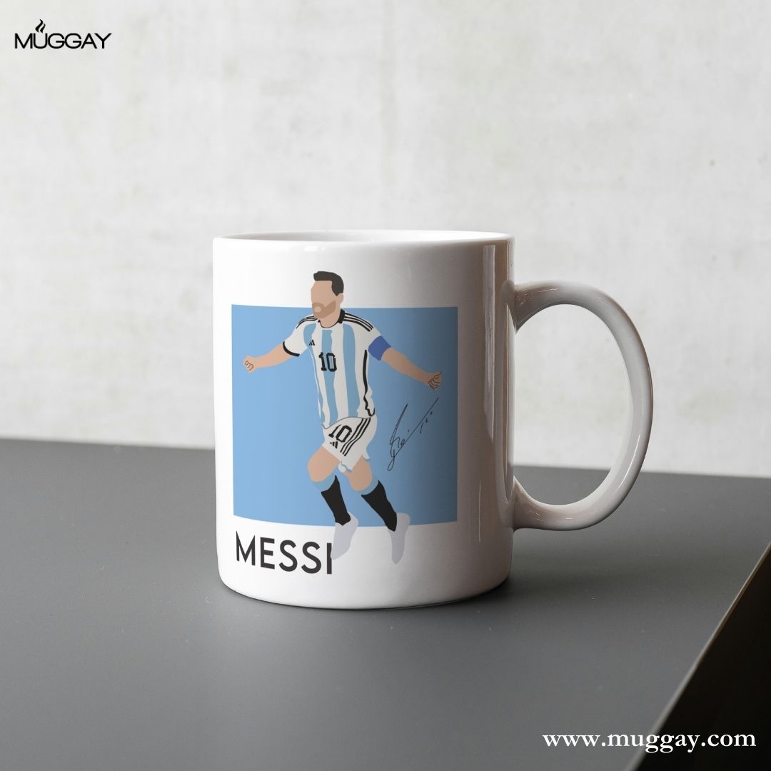 Messi Poster Blue| Football Mug