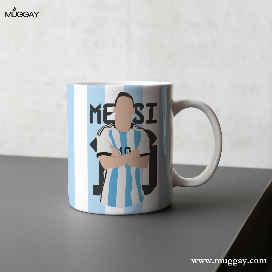 Messi 10 Sketch| Football Mugs