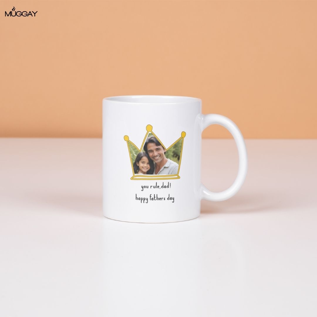 Rule Dad Crown Picture Mug | Mugs for Fathers