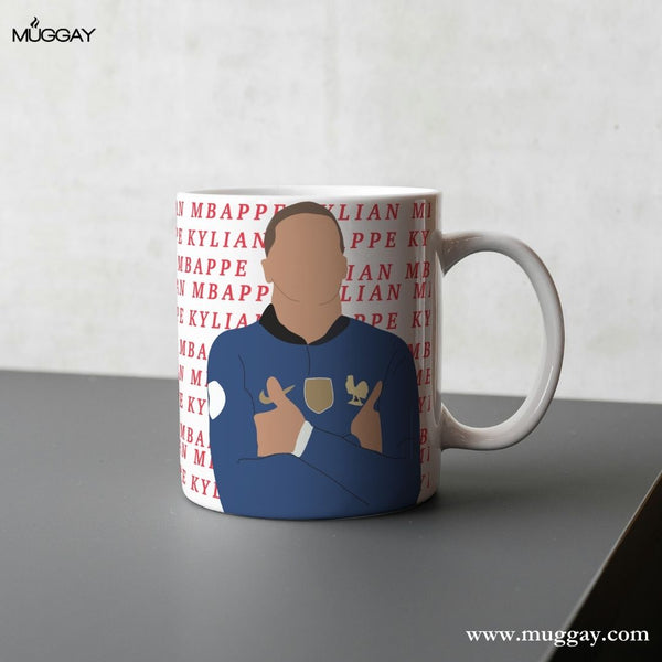 Mbappe Red Text | Football mugs