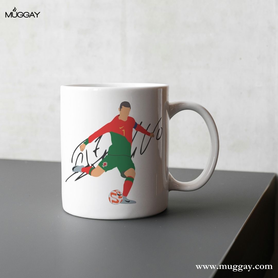 Cristiano Ronaldo Signature |  Football mug