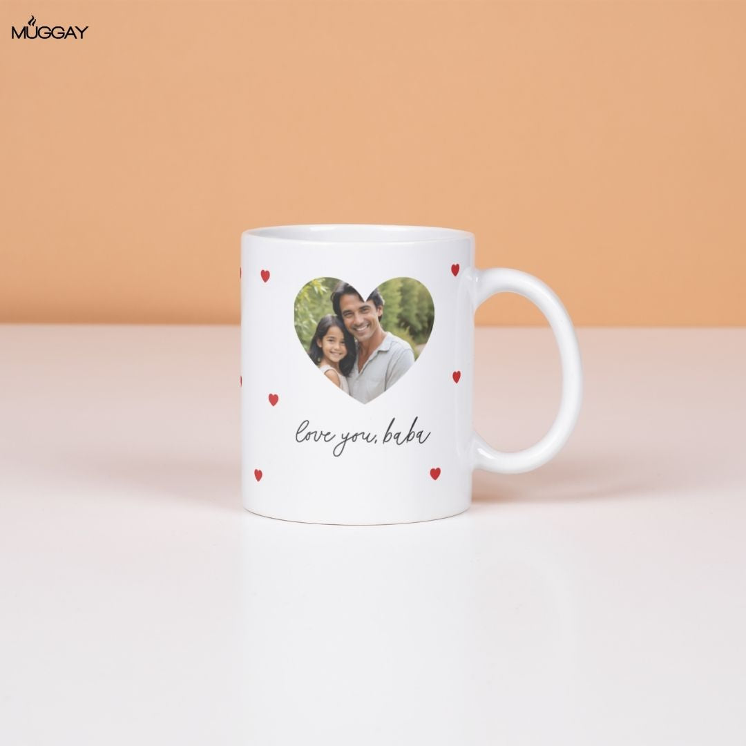 Love you Baba Hearts | Mugs for Fathers