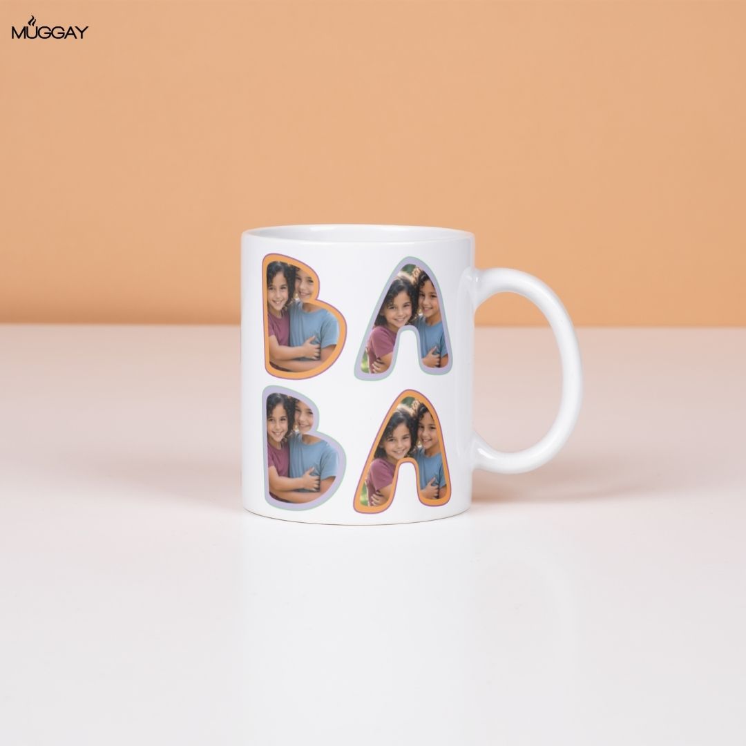 Baba Letters Picture Mug | Mugs for Fathers