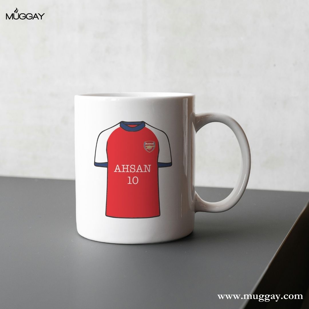 Arsenal Customized Shirt | Football Mug