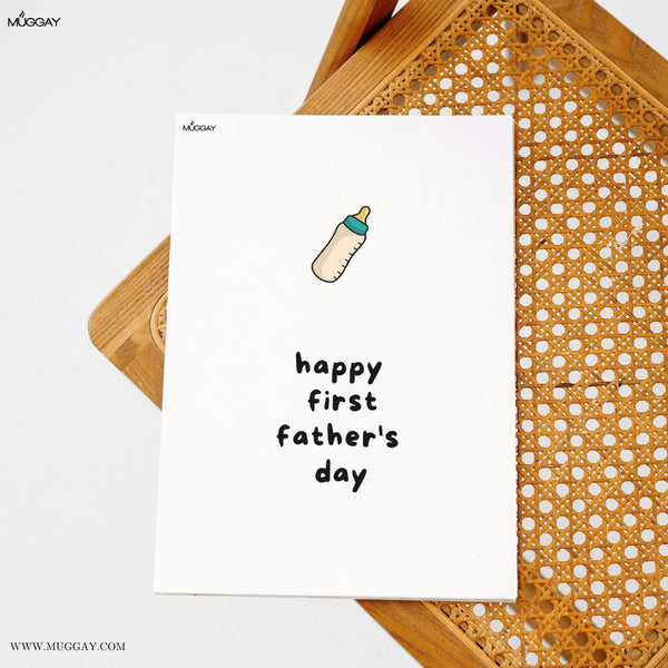 Bottle First Father's Day | Cards for Fathers