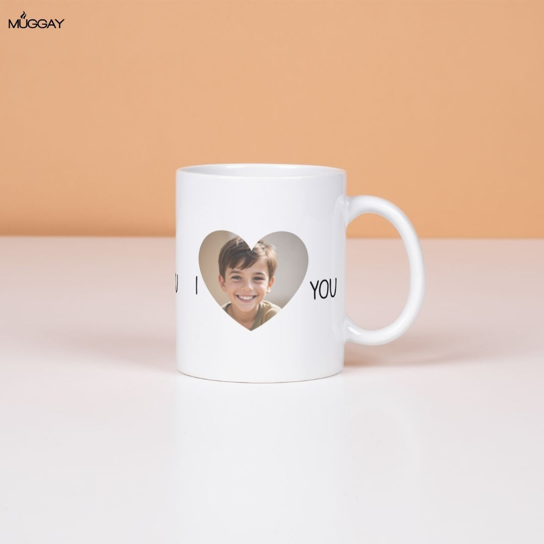 Personalized I Love You Picture Mug