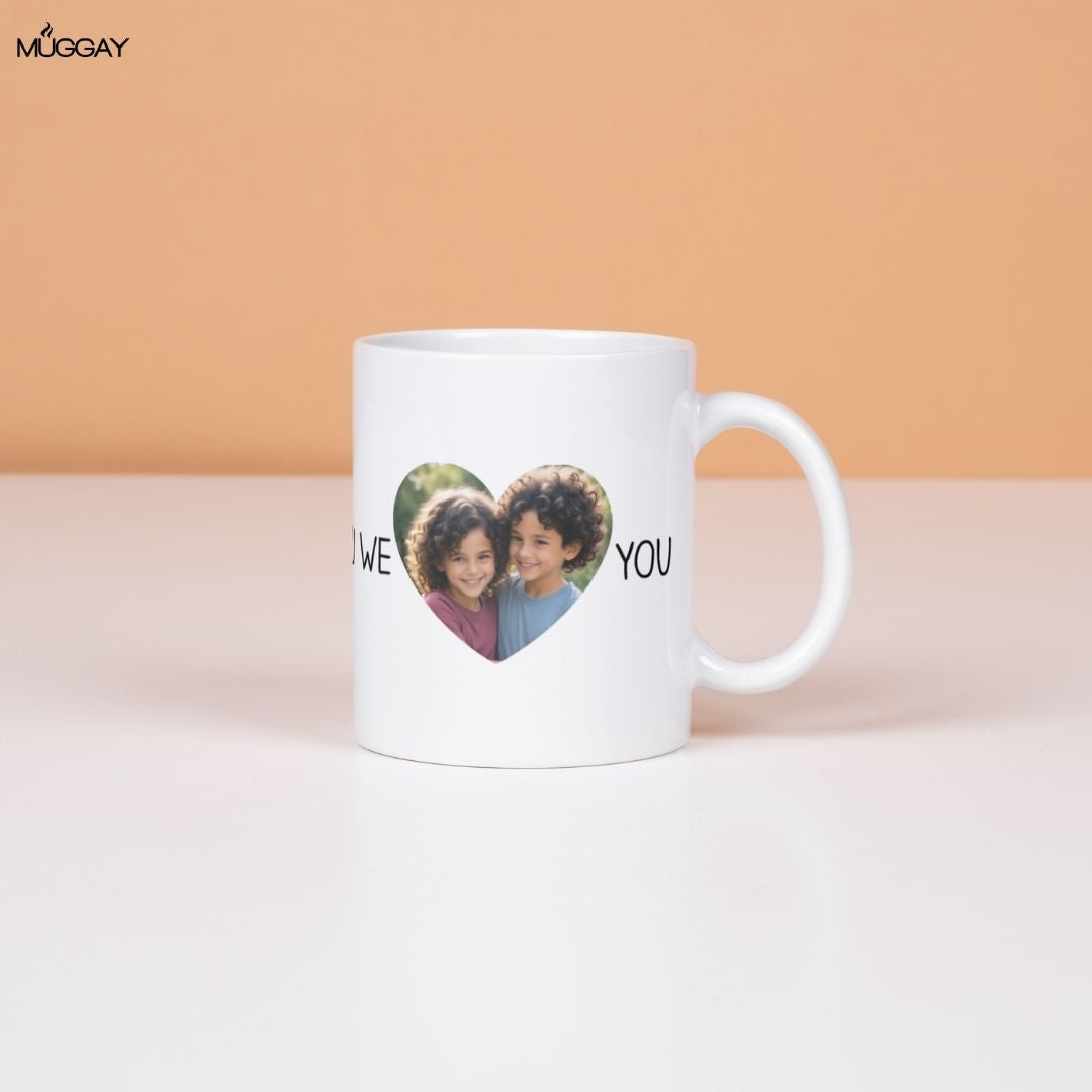 Personalized We Love You Picture Mug