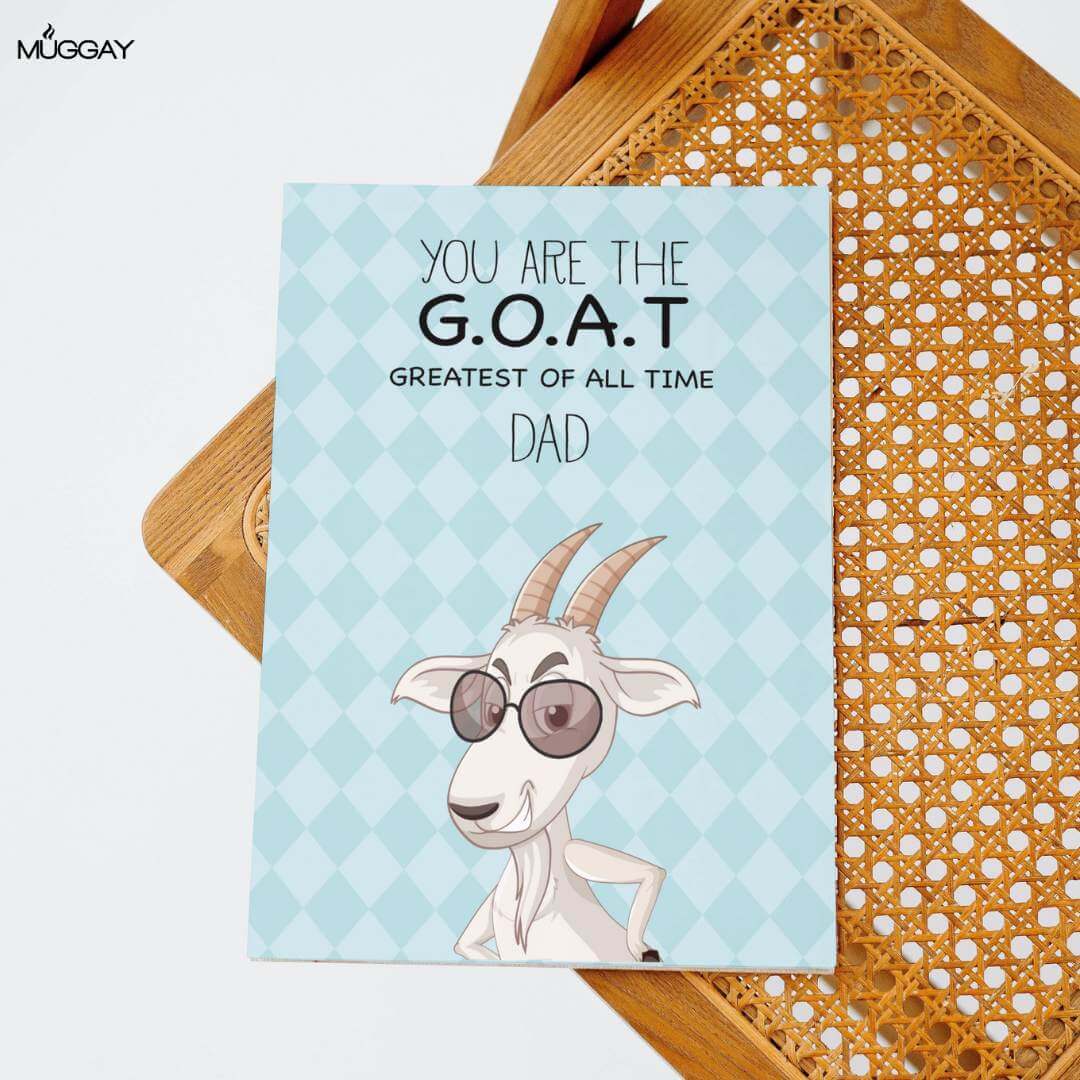 G.O.A.T Dad Father's Day Card