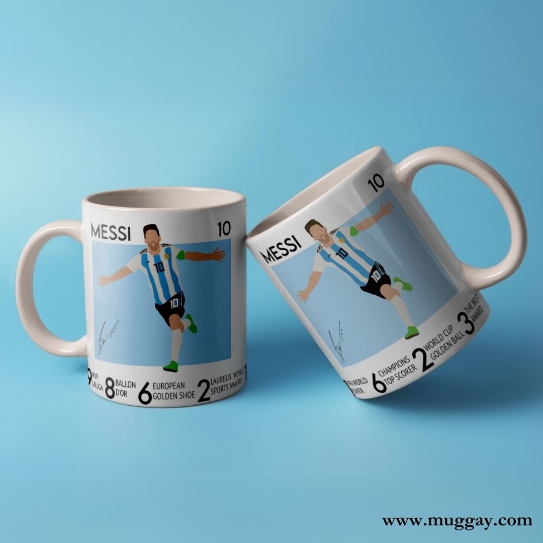 Messi Stats Mug |  Football mug