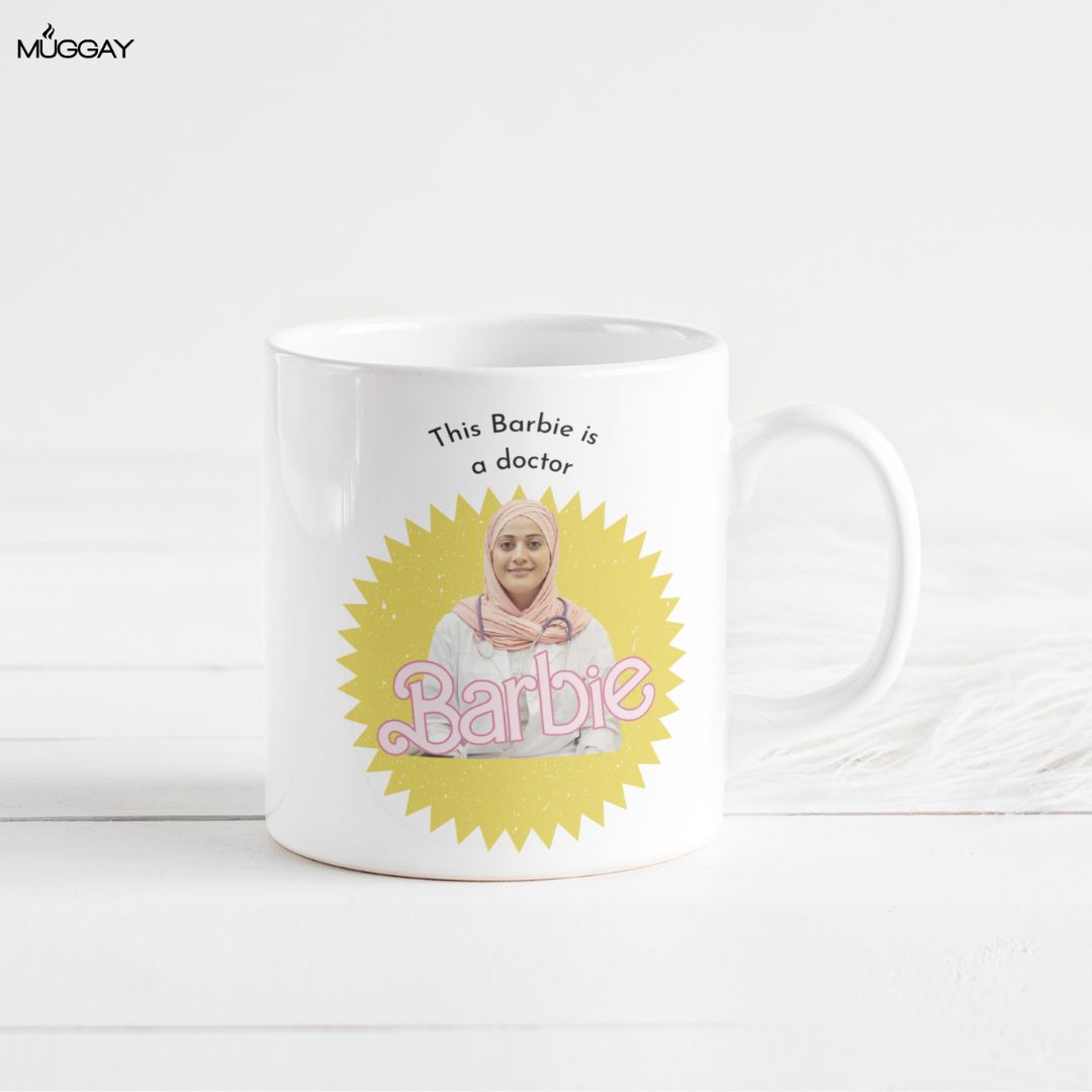 Barbie Yellow Personalized Mug