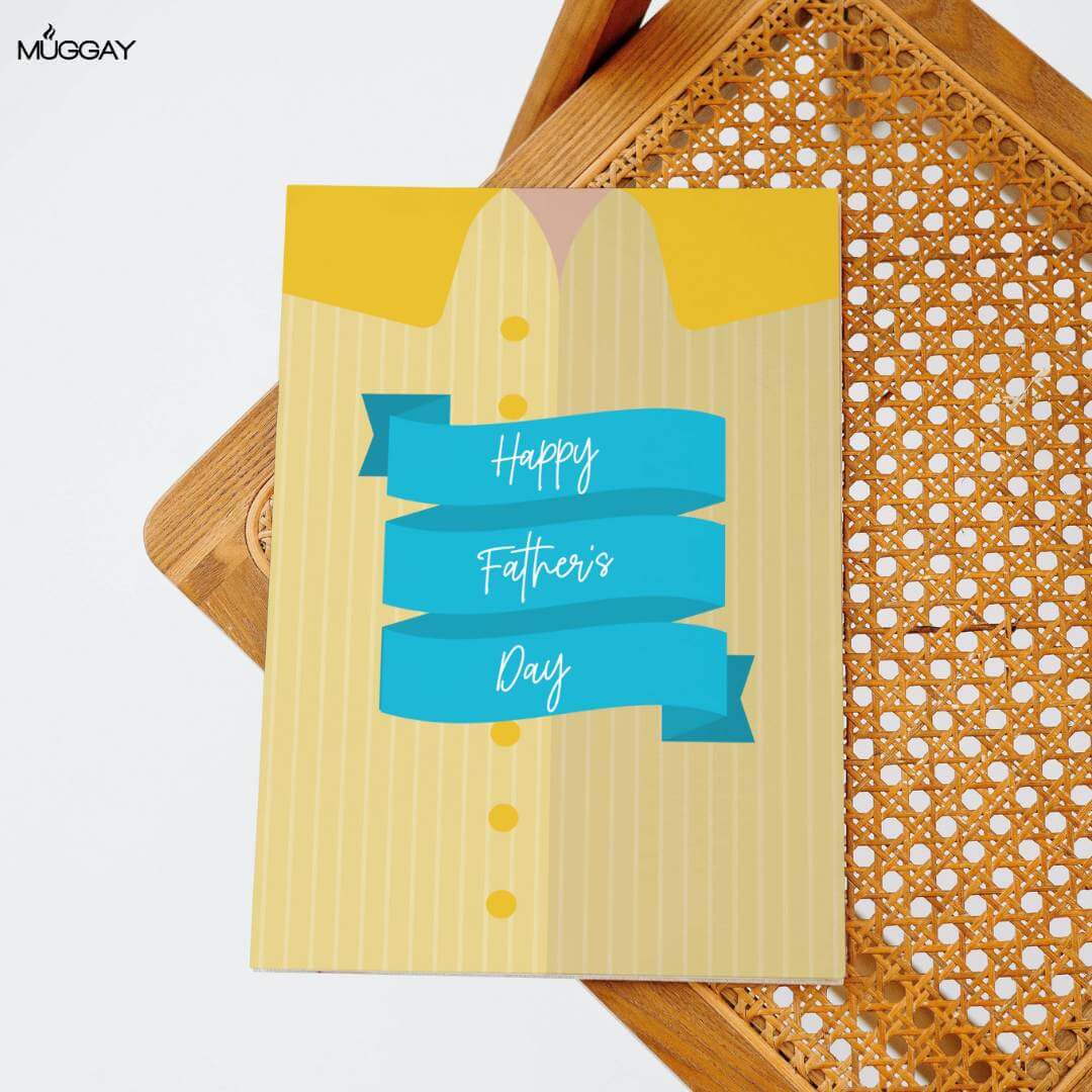 Yellow Shirt Father's Day Card