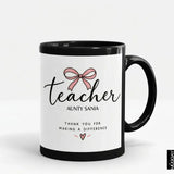 Bow design for teachers personalized with name for teachers gift in pakistan