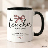  Teacher appreciation mug quote customized 