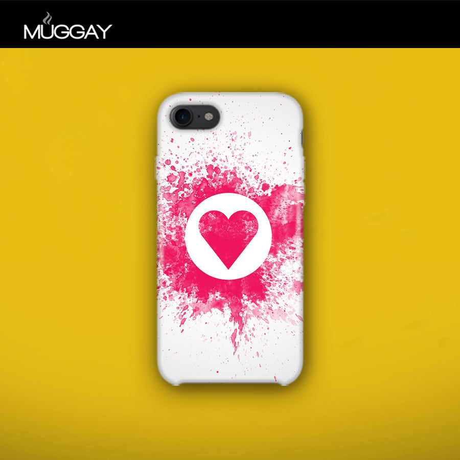 Mobile Covers - Heart with white background