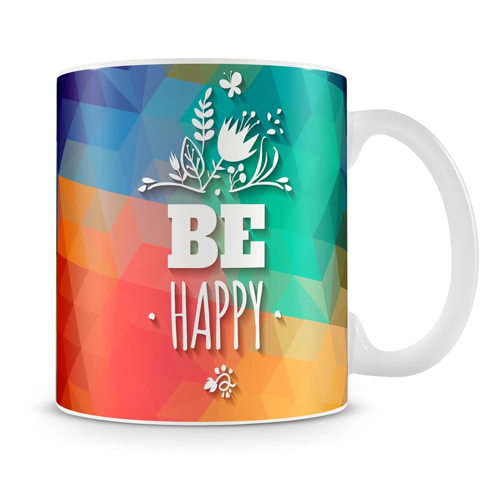 Be Happy motivation mug