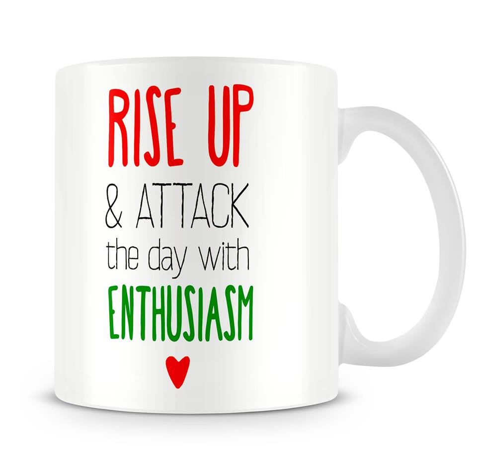 Rise Up motivation mug