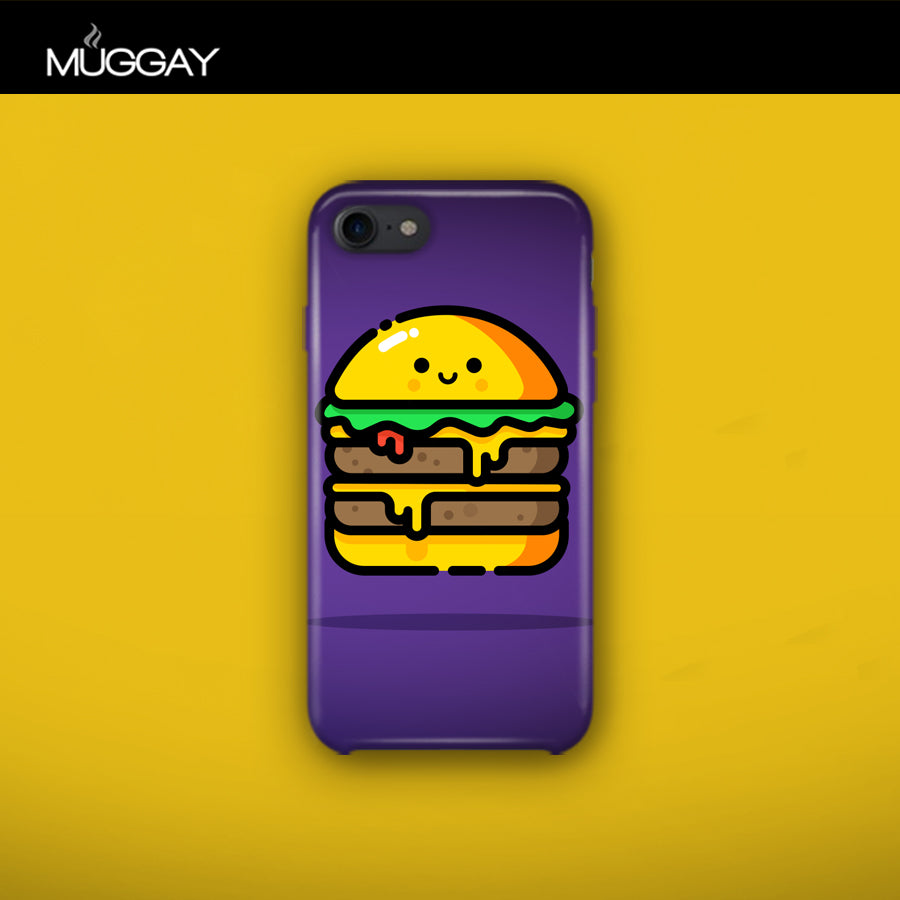 Mobile Covers - Hamburger with purple background