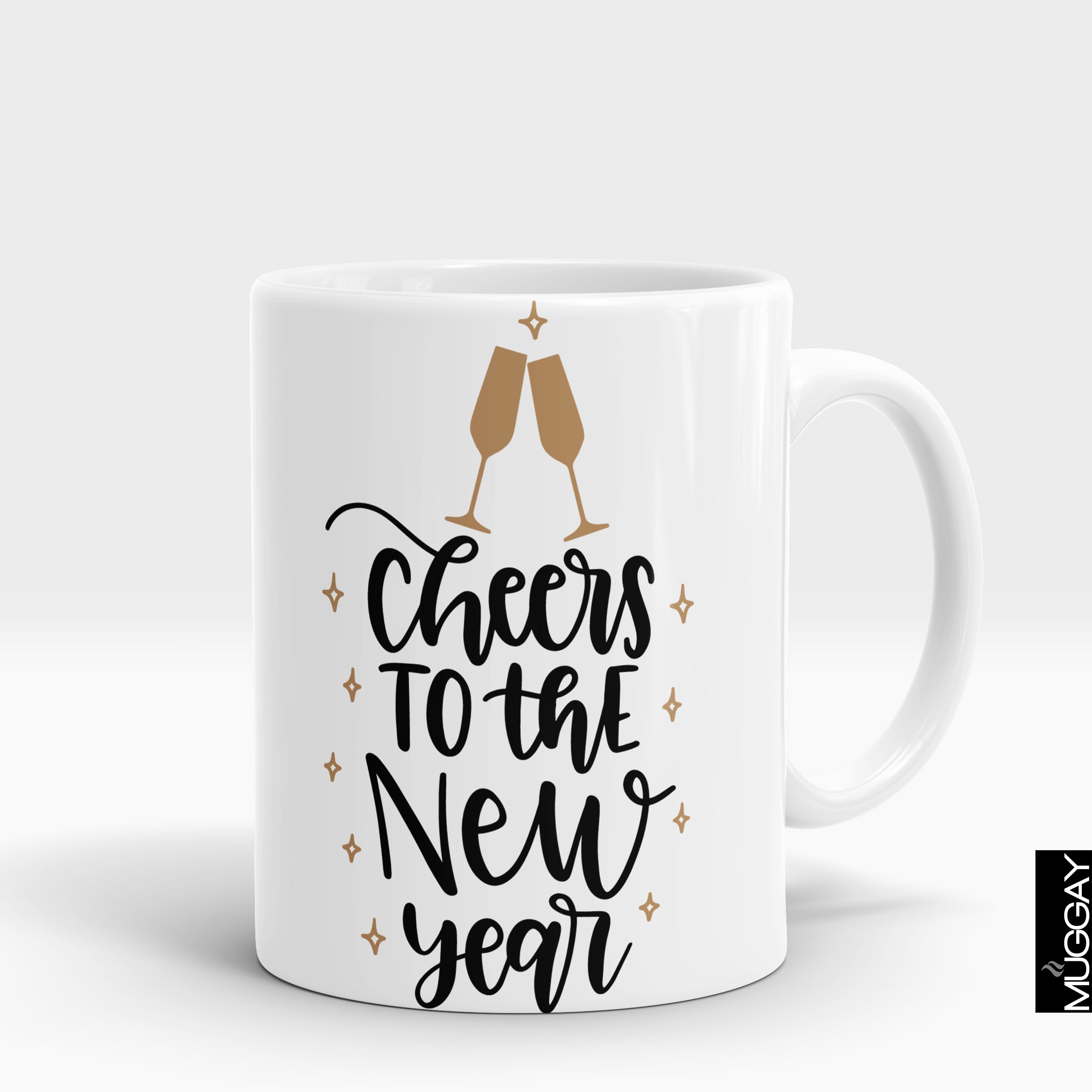 Cheers to the new year - Muggay.com - Mugs - Printing shop - truck Art mugs - Mug printing - Customized printing - Digital printing - Muggay 