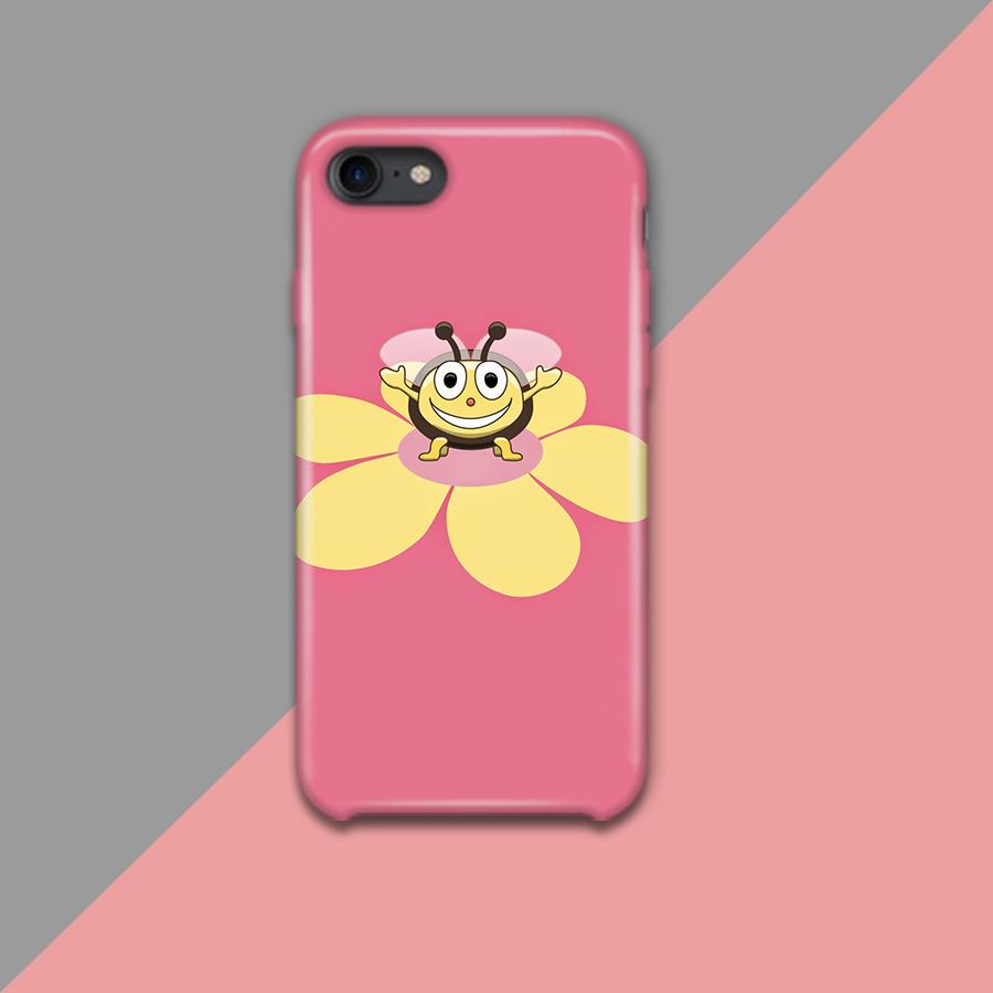 Flower Cartoon Happy Design Phone Case