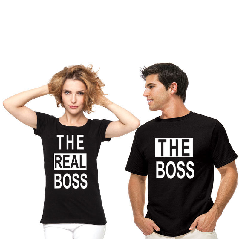 Boss & real boss couple shirts