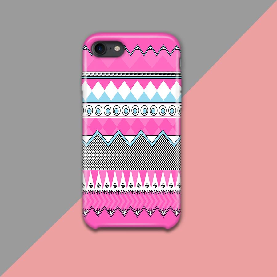 Pink and Gray Tribal pattern  Design Phone Case