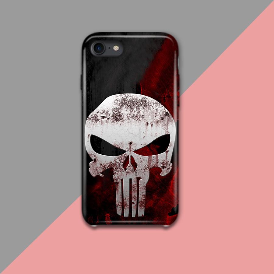 Punisher Skull Design Phone Case