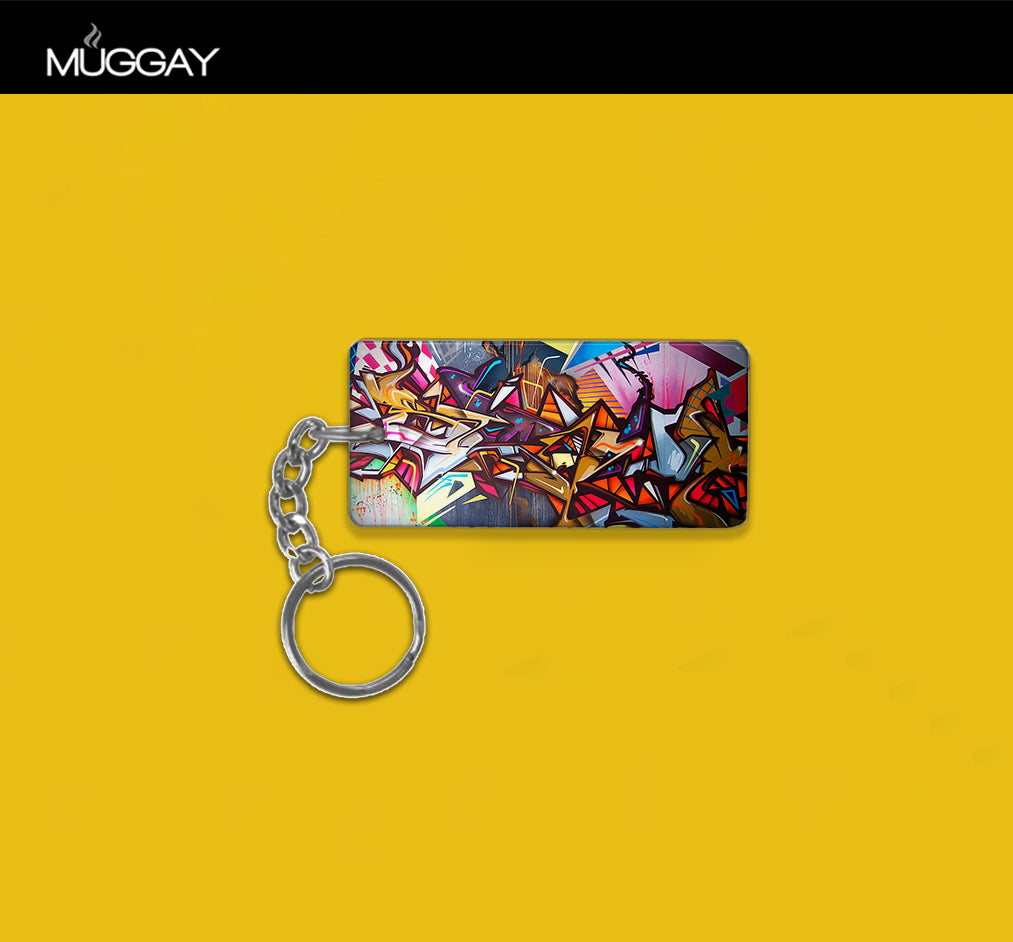 Metal Key-Chains - Abstract art