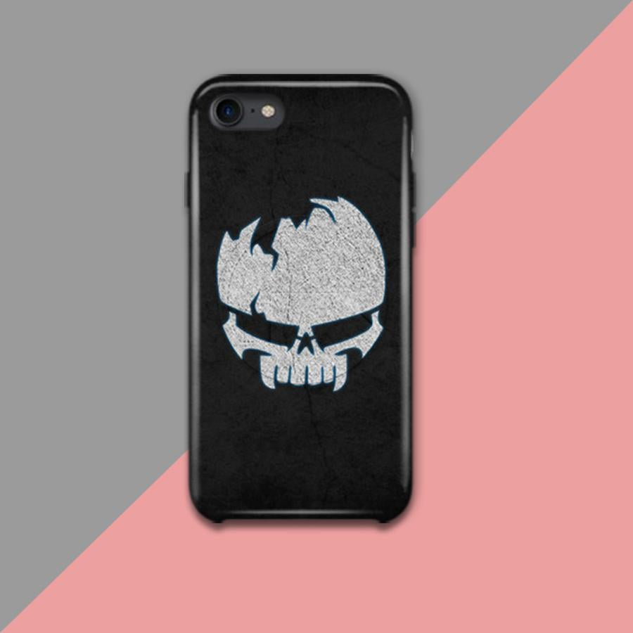 White broken skull Design Phone Case