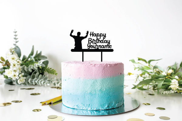 HBD Man Dancing Cake Topper