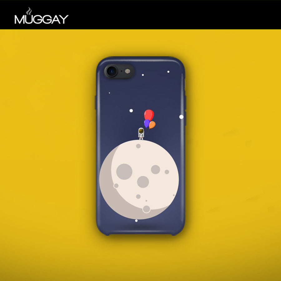 Mobile Covers -  Moon with blue Background