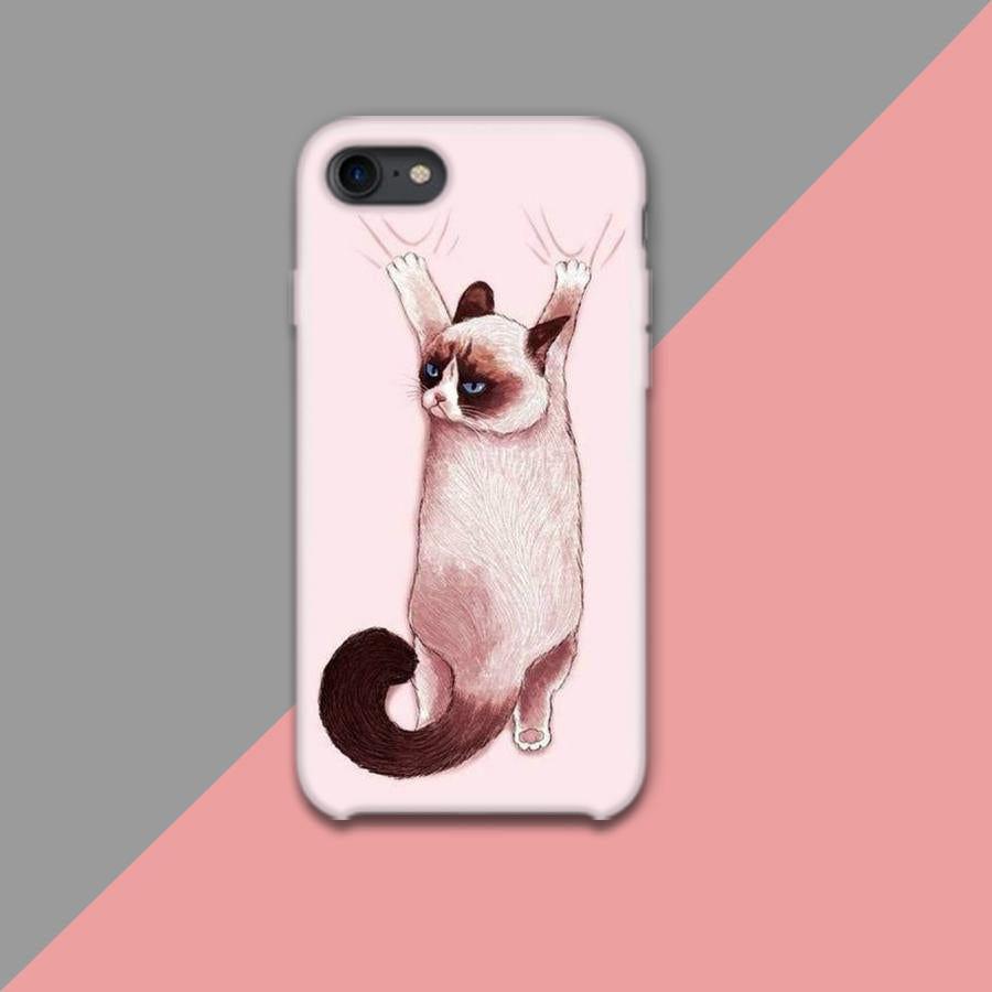 Sad cat Design Phone Case
