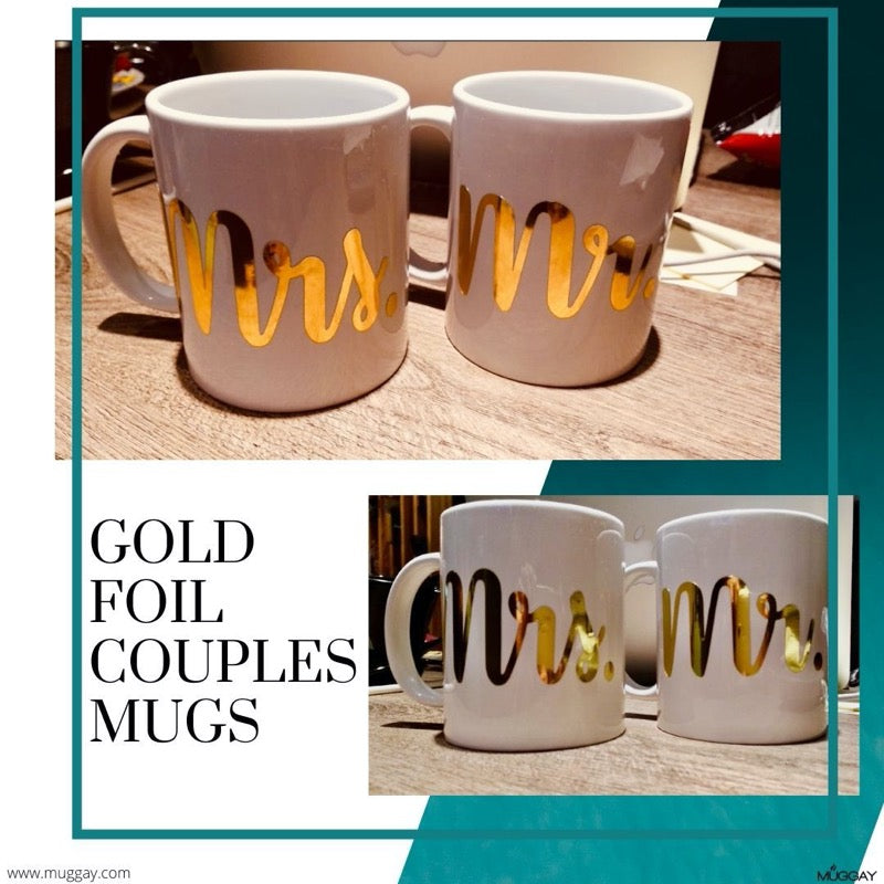 Gold Foil Mr. & Mrs.