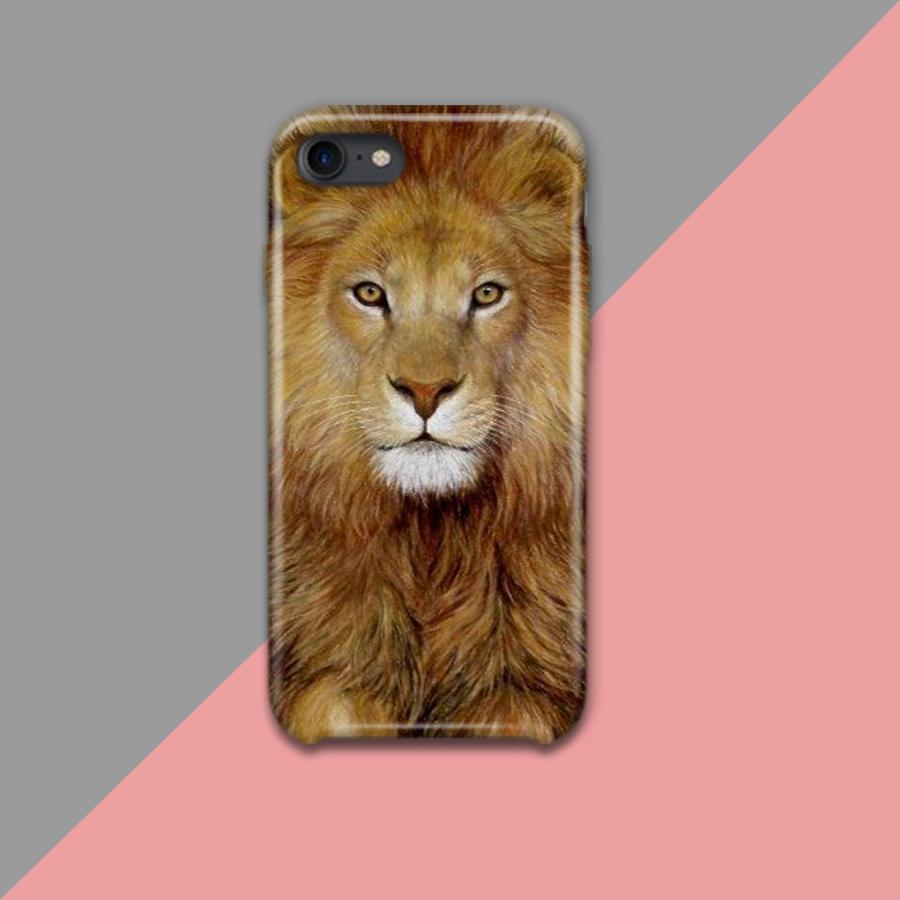 Lion Background Design Phone Case