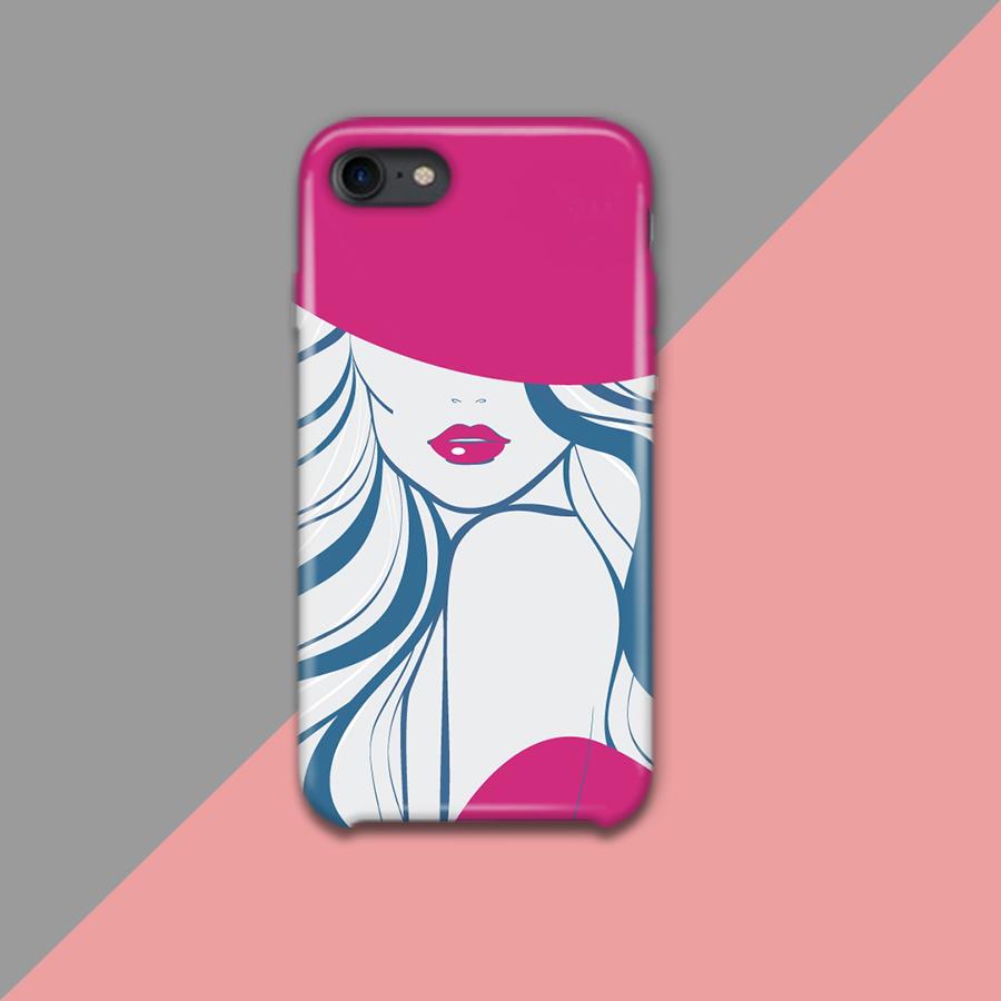 Pink Lady Design Phone Case