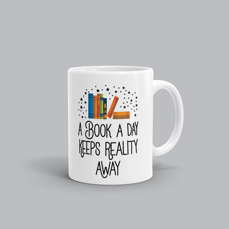 Reality away Book Mug