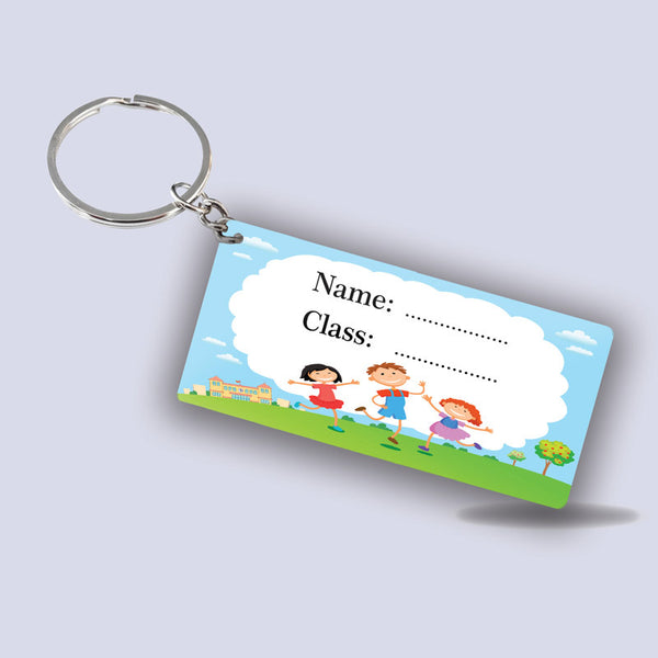 3 friends  School Keychain
