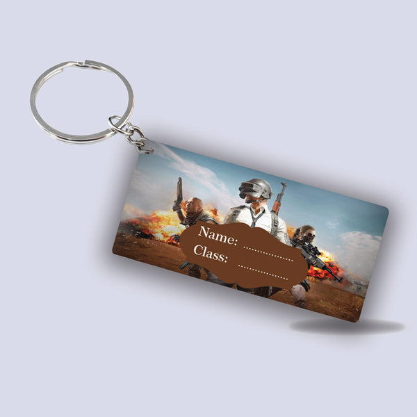 Action scene School Keychain