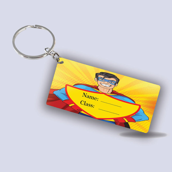 Action Hero School Keychain