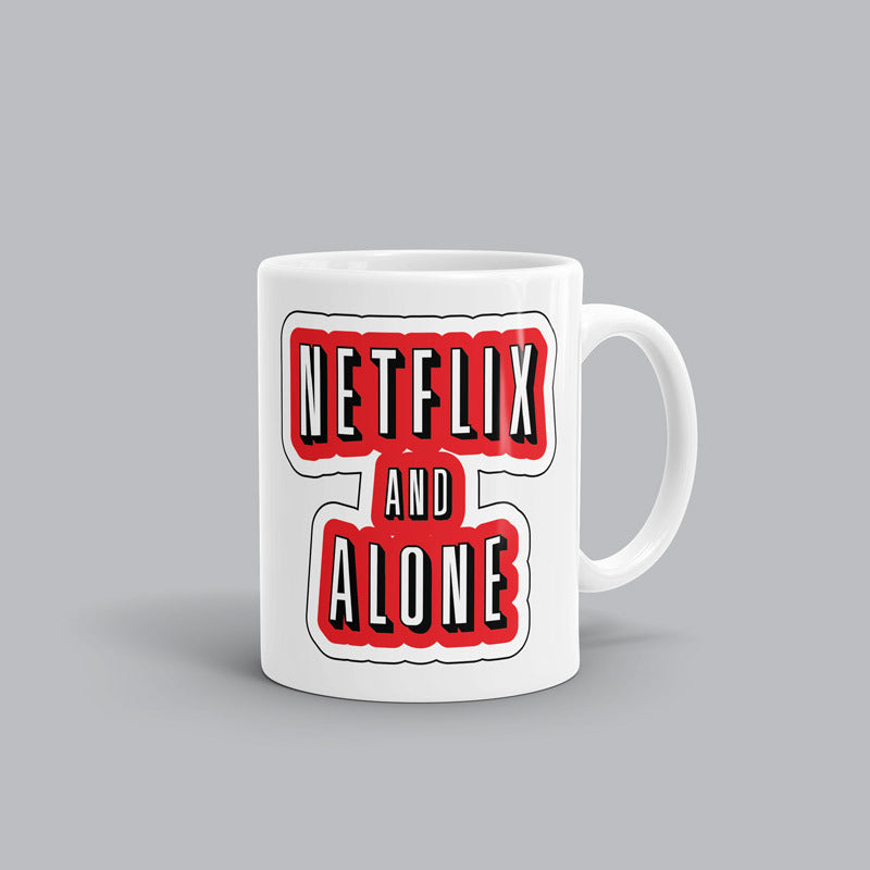 Netflix and Alone Mug